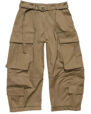 Acne Studios Cargo Belted Trousers - Natural