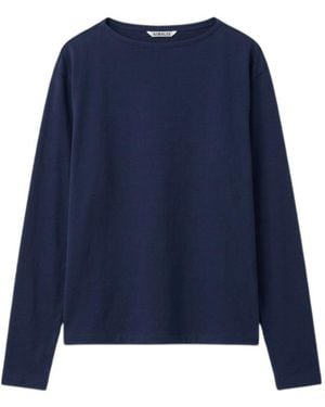 AURALEE Long Sleeve Top - Blue