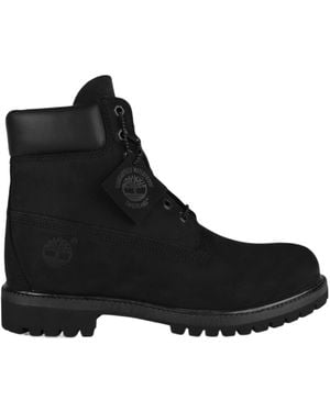 Timberland Front Lace-Up Boots - Black