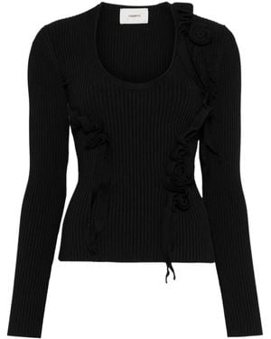 Coperni Scoop-Neck Top - Black