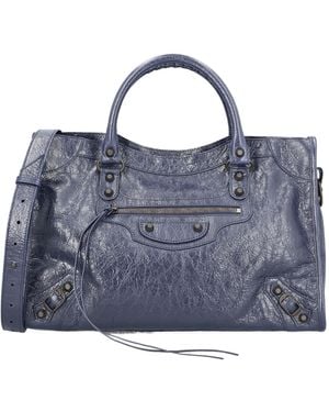 Balenciaga Le City Medium Tote Bag - Blue