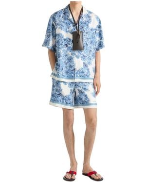 Givenchy Couture Seam Bermuda Shorts - Blue