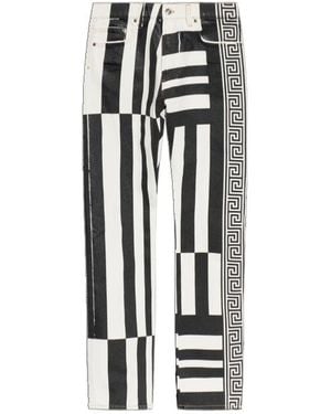 Versace Striped Jeans - Black