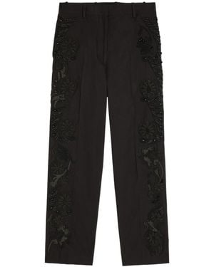 Dries Van Noten Tapered-Leg Woven Pants - Black