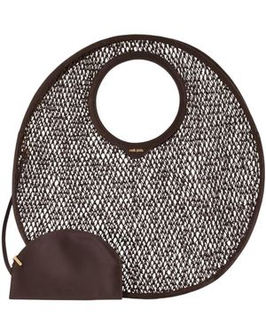 Cult Gaia Amun Circular Mesh Tote Bag - Grey