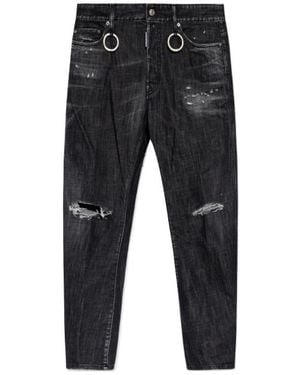 DSquared² Jeannsy Bro Distressed Jeans - Black