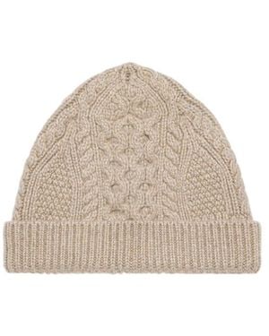 Loro Piana Eyre Beanie Hat - Natural