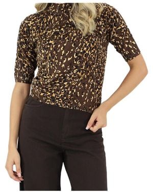 Twinset Printed Knit Top - Black