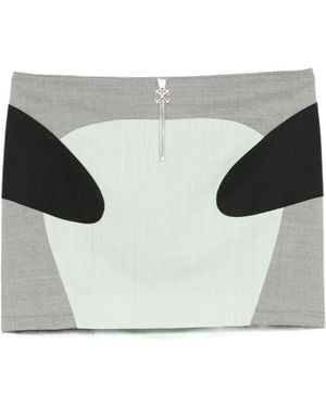 Off-White c/o Virgil Abloh Color-Block Stretch Mini Skirt - Multicolour