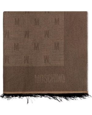 Moschino Rectangular Scarf - Brown