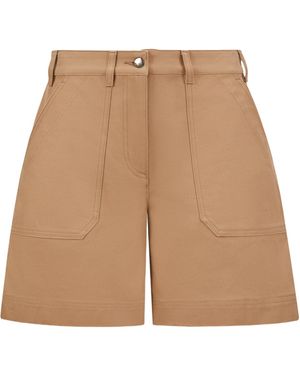 Moncler Patch Pocket Shorts - Natural