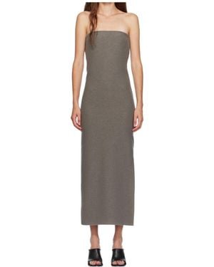 Rier Walker Midi Dress With A Corset - Multicolour