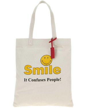 DSquared² Smile Graphic Tote Bag - White
