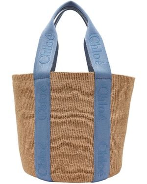 Chloé Large Capacity Tote Bag - Blue