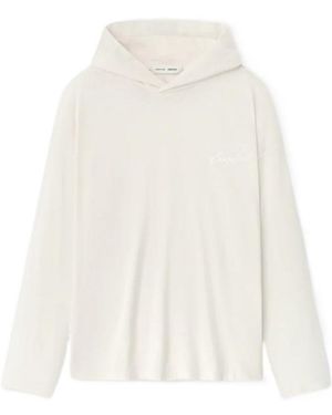 Fear Of God Embroidered Classic Fit Hooded Long Sleeve - White