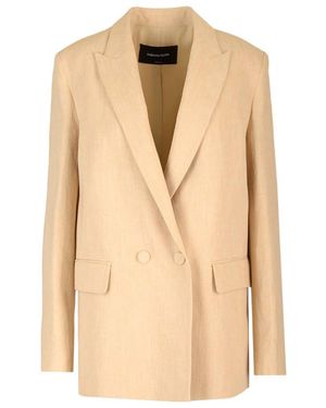 Fabiana Filippi Oversized Double-Breasted Blazer - Natural
