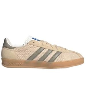 adidas Originals Gazelle Indoor Pro Lace-Up Trainers - Natural