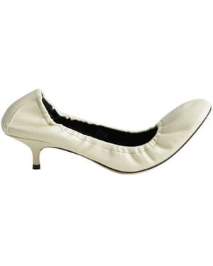 Phoebe Philo Round-Toe High Heels - Natural