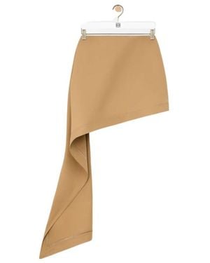 Loewe Asymmetric Silhouette Skirt - White