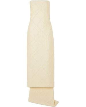 Emilia Wickstead Hattie Strapless Jacquard Gown - White