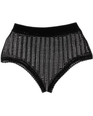 Rabanne Bead Embellished Stetched Briefs - Black