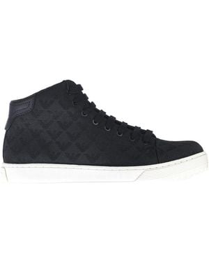 Emporio Armani Logo Lace Skate Shoes - Black