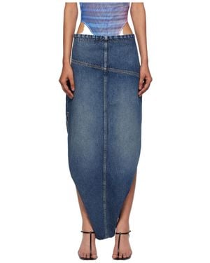 Jean Paul Gaultier Denim Skirt - Blue