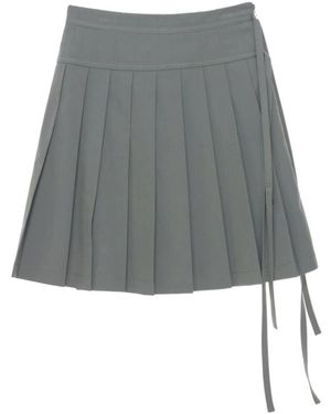 Low Classic Pleated Skirts - Grey