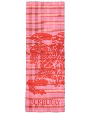 Burberry Printed Scarf - Red