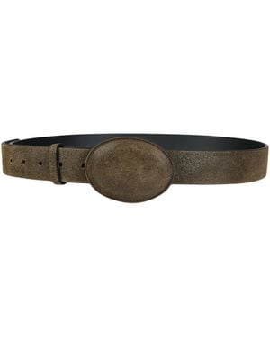 MM6 by Maison Margiela Suede Adjustable Belt - White
