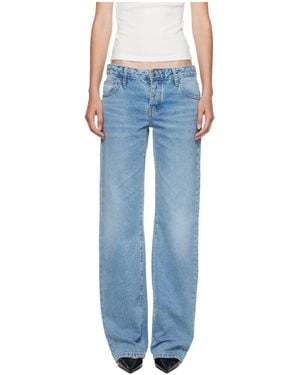 St. Agni Faded Five-Pocket Jeans Trousers - Blue
