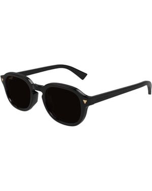 Bottega Veneta Eyewear Oval-Frame Sunglasses - White