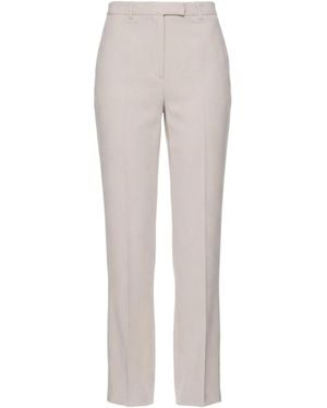 Max Mara Straight-Leg Long Pants - Gray