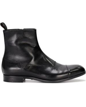 Emporio Armani Zippered Boots - Black