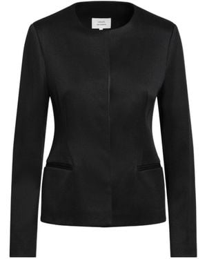 Loulou de Saison Crew Neck Casual Jacket - Black