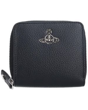 Vivienne Westwood Logo Plaque Zip-Around Wallet - Blue