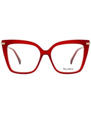 Max Mara Butterfly Frame Glasses - Red
