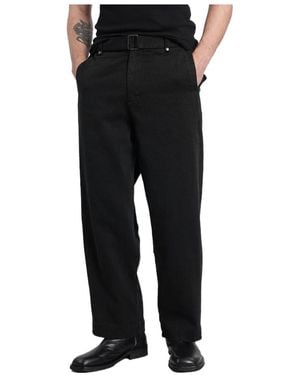 Entire studios Gully Straight-Leg Pants - Black