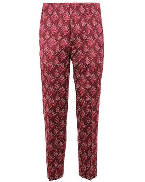 Dries Van Noten Logo Suit Trousers - Red