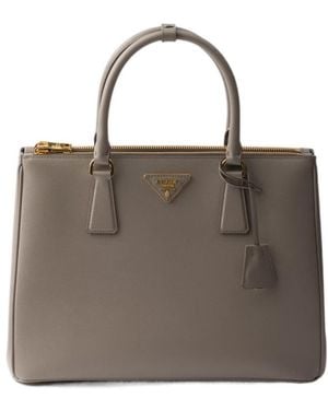 Prada Galleria Large Saffiano Leather Bag - Brown