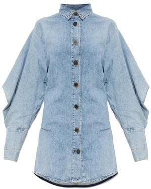 The Attico Denim Skirt - Blue