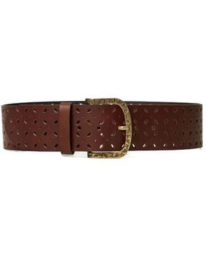 Twinset Lasered Leather Belt - Brown