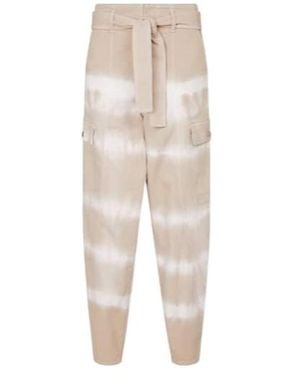 Stella McCartney Tie-Dye Stretch-Cotton Pants - Natural