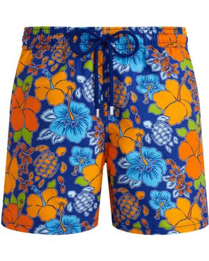 Vilebrequin Patterned Swimming Trunks - Blue