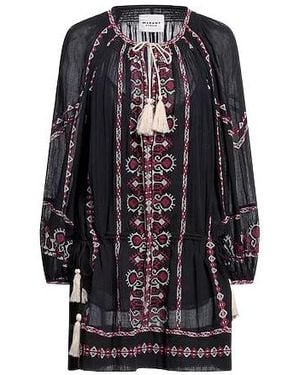 Isabel Marant Long Sleeve Chiffon Dress - Blue