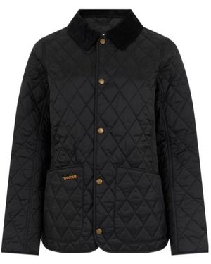 Barbour Annandale Quilted Corduroy-Collar Jacket - Black