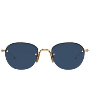 Thom Browne Round-Frame Sunglasses - Blue