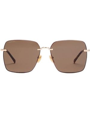 Gucci Frameless Square Sunglasses - Multicolor