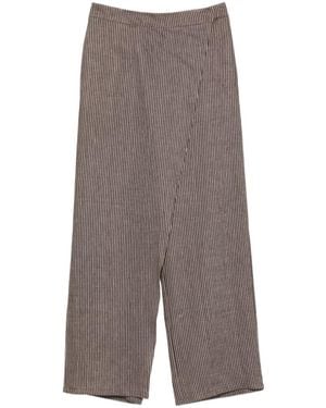Alysi Wide-Leg Trousers - Grey