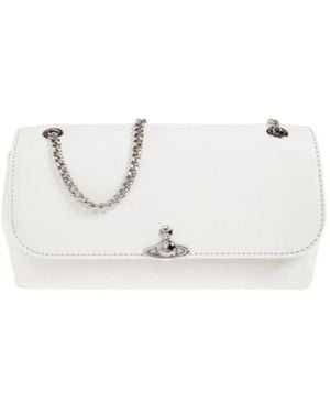 Vivienne Westwood Chain Strap Shoulder Bag - White
